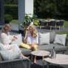 4 Seasons Outdoor Santander loungeset Polyethyleen Rope en teak poten