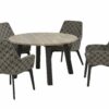 4 Seasons Outdoor savoy dining set with derby dining table tak top with alu legs_02