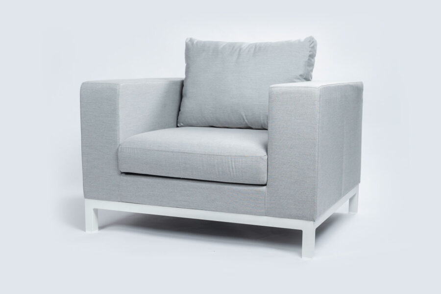 Flow Square Loungesessel lead chiné