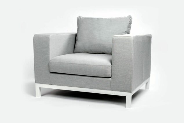 Flow. Square Loungesessel lead chine