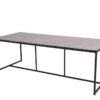 Quatro Tisch mit Goa HPL Platte 220 x 95 cm light grey