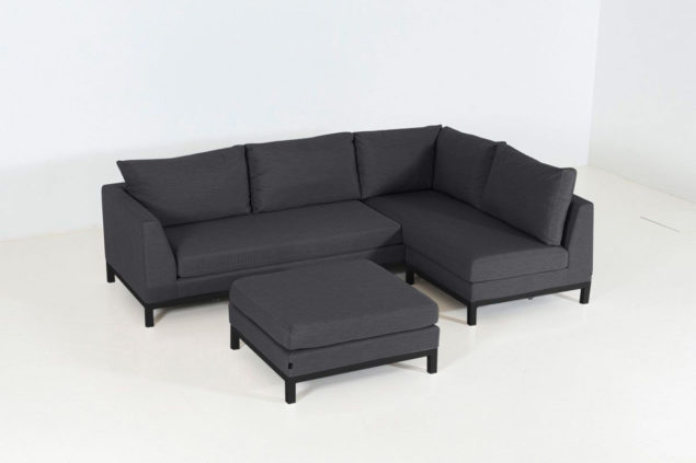 Flow. Square Chaise Sofa sooty links