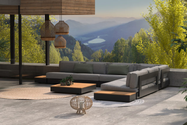 4 Seasons Outdoor Ibiza platform Lounge-Set XL