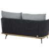 4 Seasons Outdoor Positano 2-seater bench right anthracite back