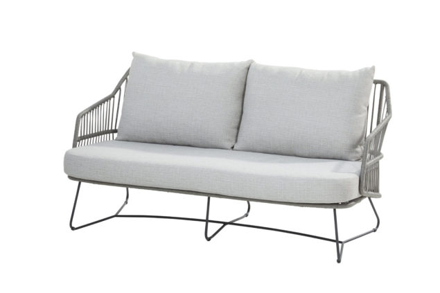 4 Seasons Outdoor Sempre Sofa 2.5 Sitzer antrazit, Silver Grey