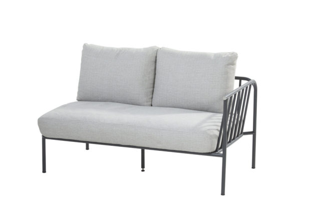 4 Seasons Outdoor Figaro 2-Sitzer Sofa links mit 3 Kissen