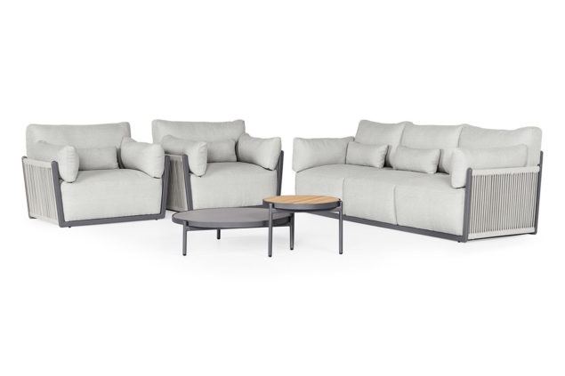 Suns Sorrento Sofa-Lounge-Set soft grey