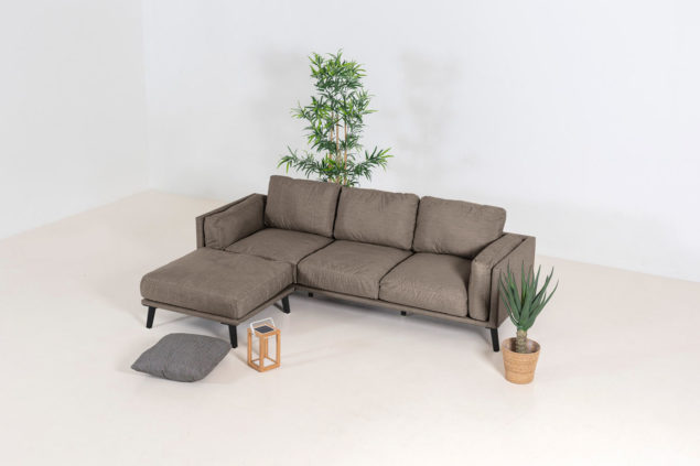 Flow. Doozy Chaise Sofa taupe chiné