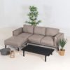 Flow. Doozy chaise sofa taupe chiné