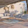 4 Seasons Outdoor Bernini Lounge-Set frozen mit Yoga Tisch