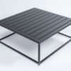 Flow Square Aluminium-Loungetisch 90 x 90 x 36 cm