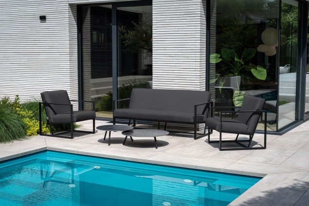 Flow. Lush Sessel-Sofa-Set sooty