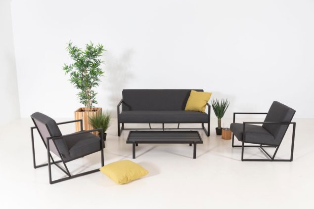 Flow. Lush Sessel-Sofa-Set sooty