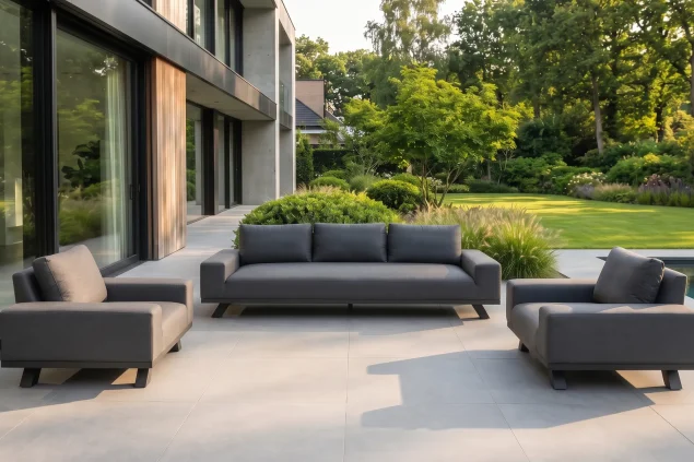 Flow. Easey Sofa-Set sooty