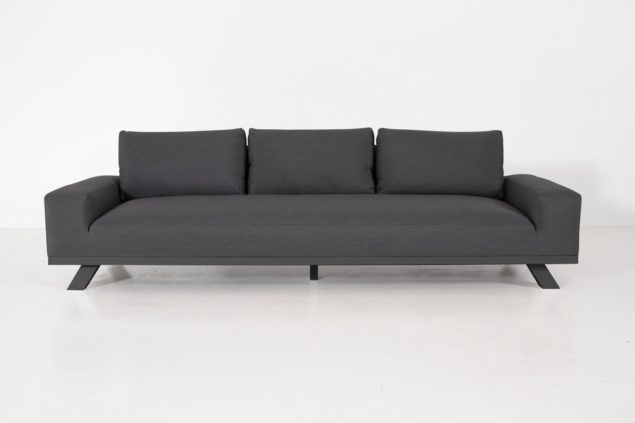 Flow. Easey 3-Sitzer-Lounge-Sofa sooty