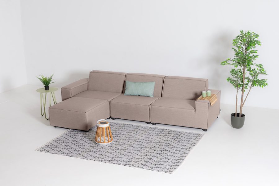 Flow cube taupe chiné chaise