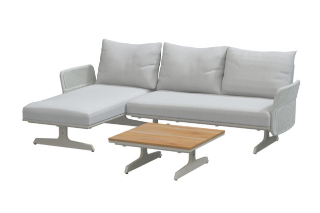 4 Seasons Outdoor Play Chaise Lounge Set mit Couchtisch