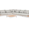 Suns Evora Lounge-Set XL soft grey mit weiß frame