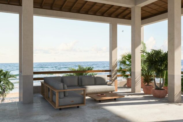 4 Seasons Outdoor Eternity Ecksofa mit Metropolitan-Tisch SALE