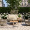4 Seasons Outdoor Pucini Lounge-Set mit Zucca-Tischen Ambiente