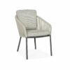 Suns Nappa EsstiSuns Nappa Gartenstuhl anthrazit - Fischgrätengeflecht soft grey