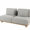19884 Paradiso upholstery 2 seater bench teak with 6 cushions 01