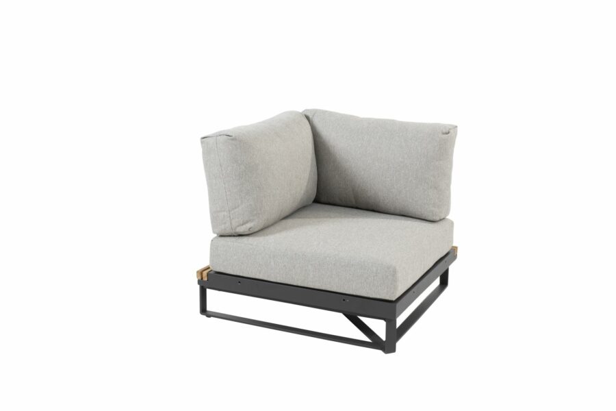 213896 Osaka corner teak anthracite with 3 cushions 01 4 Seasons Outdoor