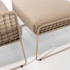 Taste by 4 Seasons Albano Loungesessel latte mit Ottomane Detail