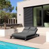 Flow. Crystal 2-Sitzer-Daybed Sooty