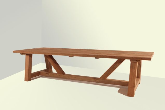 Woodcraft Solid Grove Teakholz-Tisch 330 x 100 cm