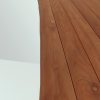 Woodcraft Titan Aluminiumtisch mit Teakholzplatte 250 x 100 cm Detail