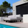 Flow Easey chaise loungebank graumel chalk R