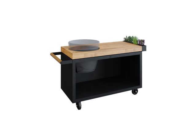 OFYR Kamado tafel Black 135 PRO Teak Wood