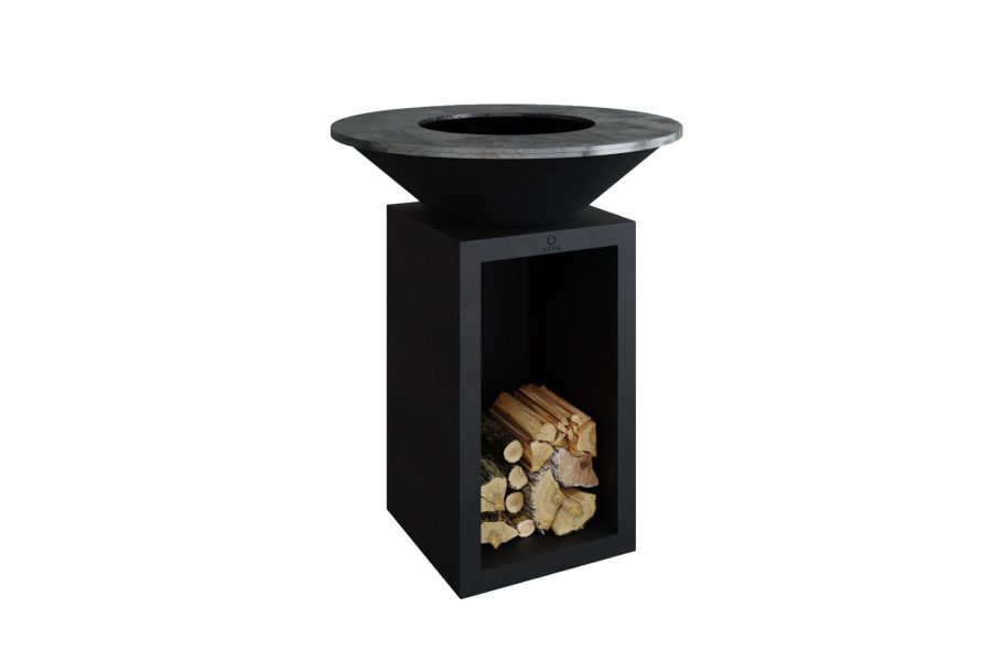 OFYR Classic Black 85 buitenkeuken met houtopslag