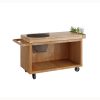 OFYR Kamado tafel Corten 135 PRO Teak Wood