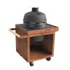 OFYR Kamado Tisch Corten 75 PRO+ mit dunkelgrauer Keramikplatte