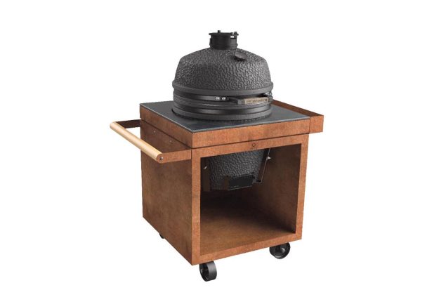 OFYR Kamado Tisch Corten 75 PRO+ mit Keramikplatte