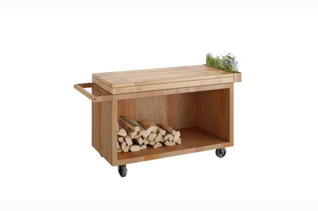 OFYR Mise en Place unit Corten 135 PRO Teak Wood