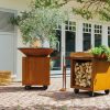 OFYR Classic Corten PRO met houtopslag sfeer