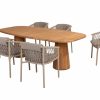 Allora dining set met Capri tafel 240 x 110 cm