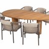 4 Seasons Outdoor Allora dining set terre mit Corsica Tisch