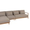 4 Seasons Outdoor Marie chaise loungebank teak met center