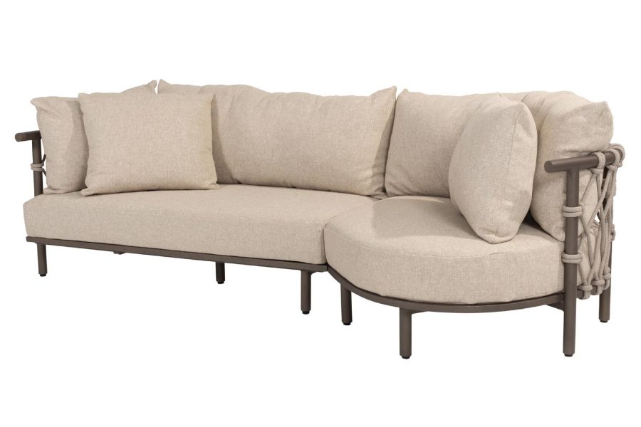 4 Seasons Outdoor Ezra Chaiselongue terre mit Liebesinsel