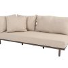 4 Seasons Outdoor Ezra 3-Sitzer Sofa in der Farbe terre mit Armlehne rechts