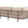 4 Seasons Outdoor Ezra 3-Sitzer Sofa in der Farbe terre mit Armlehne rechts