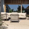 4 Seasons Outdoor Ezra loungeset terre mit Lounge Sessel- sfeer