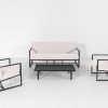 Flow. Lush Sessel-Sofa-Set graumel chalk