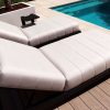 Flow. Daybed Grey Jewel Graumel chalk mit schwarzem Rahmen Detail