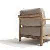 4 Seasons Outdoor Marie Loungesessel naturel teak incl. 3 kussens