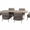 4 Seasons Outdoor Capalbio low dining set terre mit Nevada Tisch